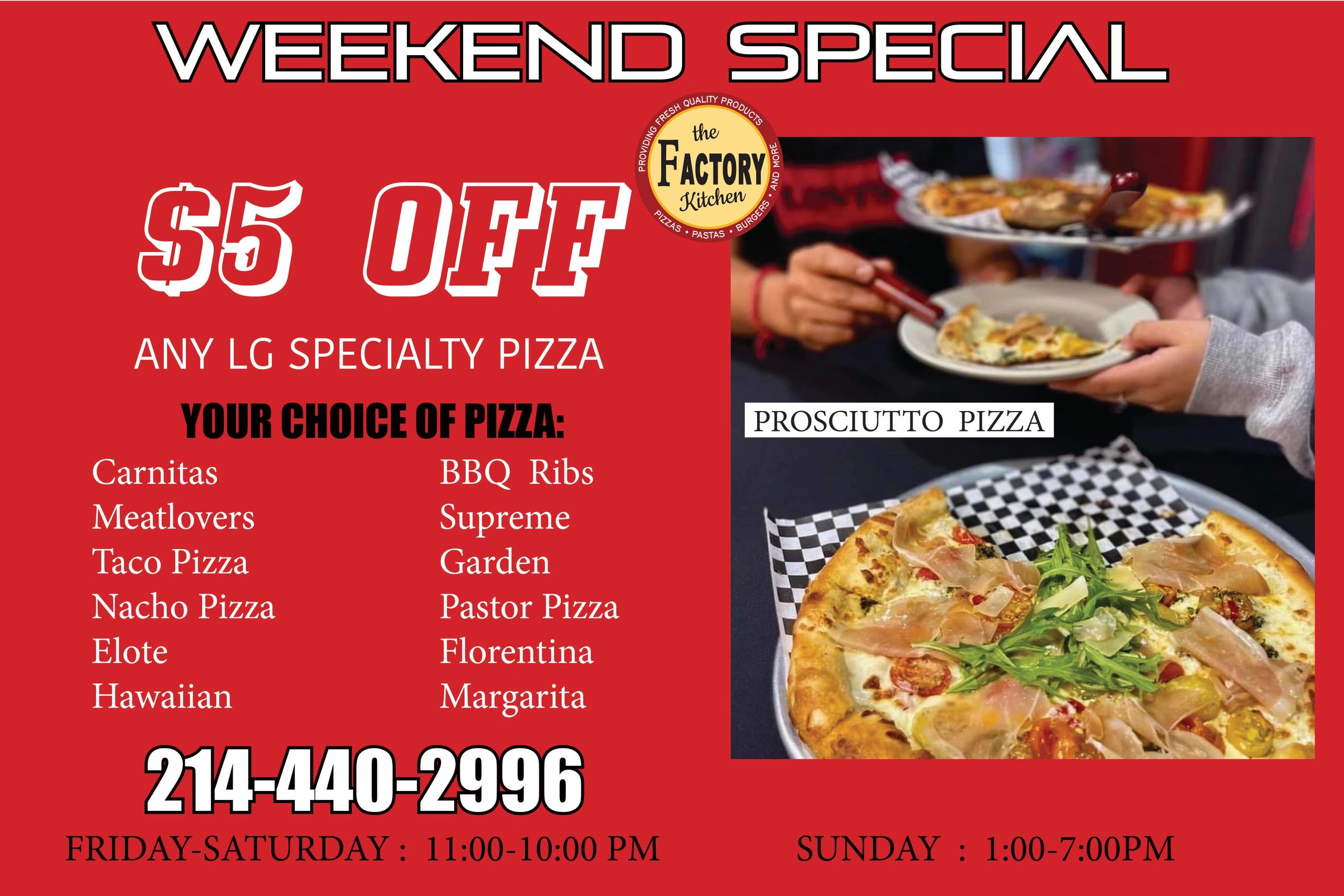 Best Pasta, Pizza, Delivery The Factory Kitchen Garland, Texas